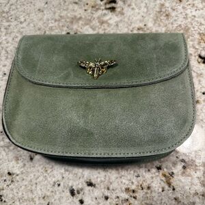 REDUCED!! ❤️  NWOT Persaman New York Sage Green Crossbody Suede Bag